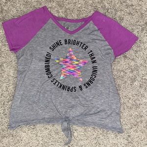 Justice tee size 14/16 plus